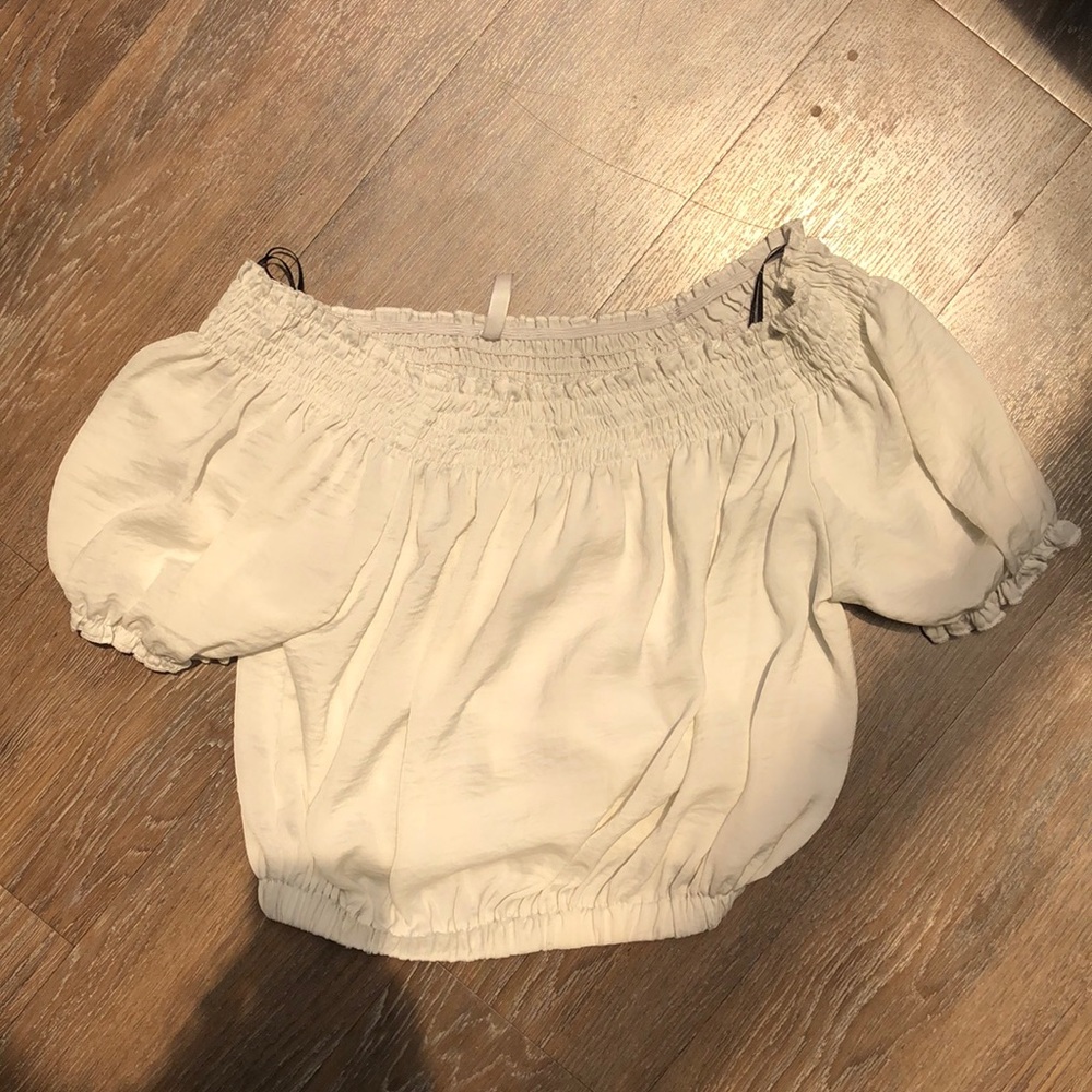 White crop top